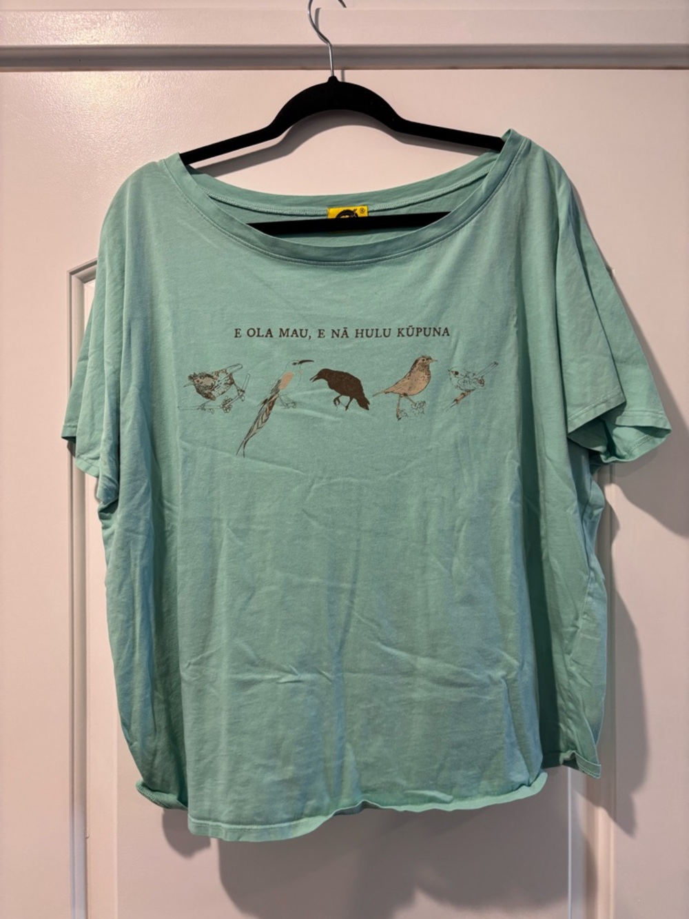 Women's Light Green Short Sleeve Graphic Tee - Unknown Brand